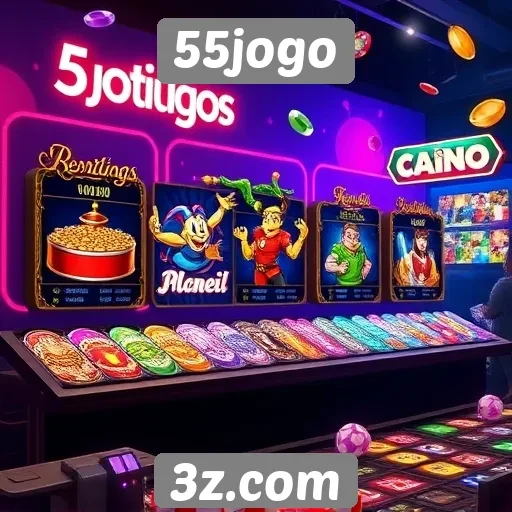 A diversidade de jogos disponíveis no 55jogo