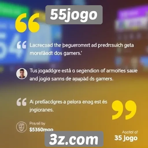 Jogadores comentam sobre a experiência em 55jogo