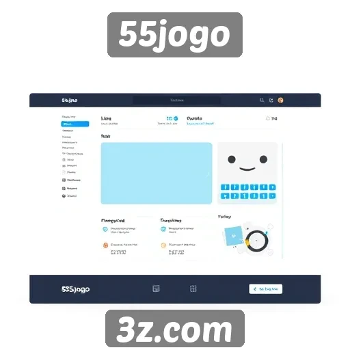 Análise da interface do site 55jogo